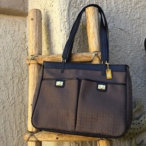 *Susan Lucci* Brown Signature Print Tote